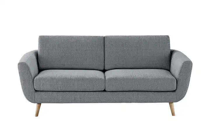SOHO Sofa 2,5 Grau Flachgewebe
