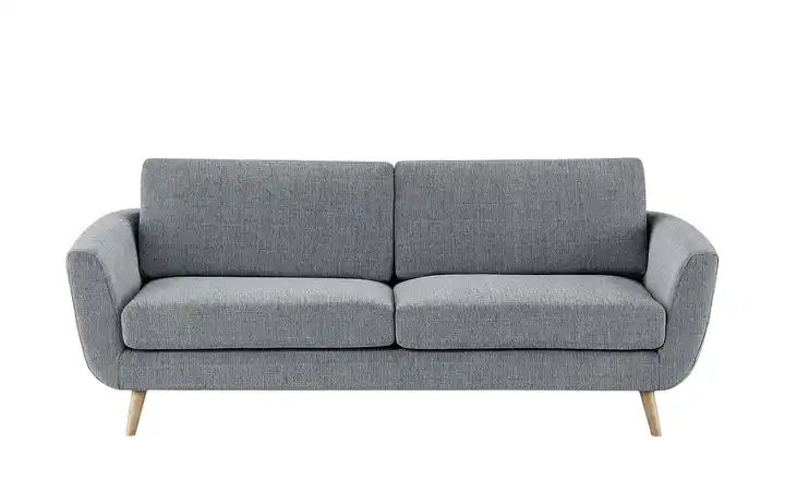 SOHO Sofa 3 Grau Flachgewebe