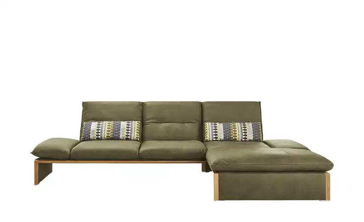 KOINOR  Leder-Ecksofa mit Massivholzrahmen aus Wildeiche Humfrey