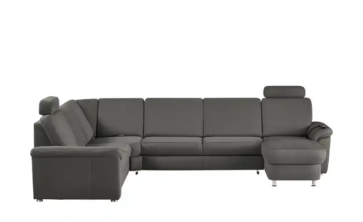 Kollektion Kraft Wohnlandschaft Mikrofaser Rita Anthrazit links Erweiterte Funktion