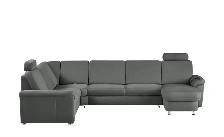 Kollektion Kraft Wohnlandschaft Mikrofaser Rita Dunkelgrau links Erweiterte Funktion