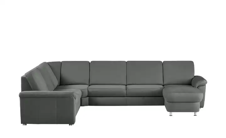 Kollektion Kraft Wohnlandschaft Mikrofaser Rita Dunkelgrau links ohne