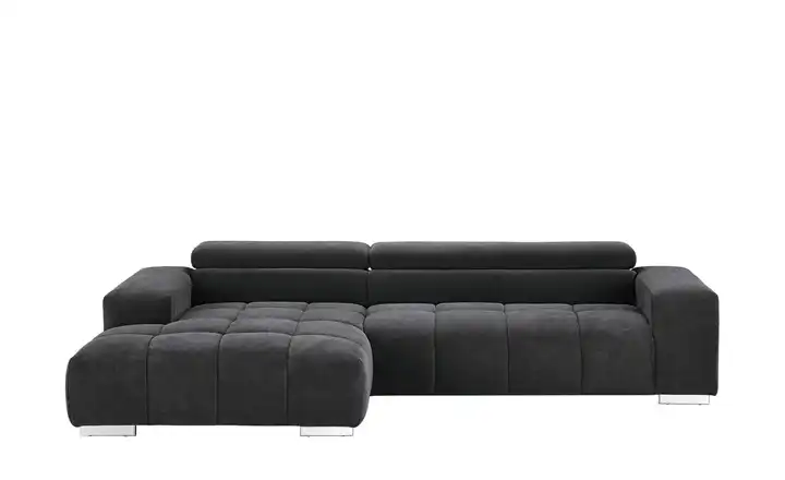 Primo Ecksofa Schwarz links