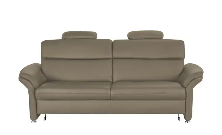 Kollektion Kraft Einzelsofa Leder Manon 3 Erweiterte Funktion Steingrau