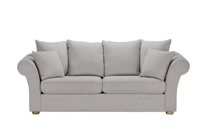Sofa Olivia 3 Webstoff Silbergrau
