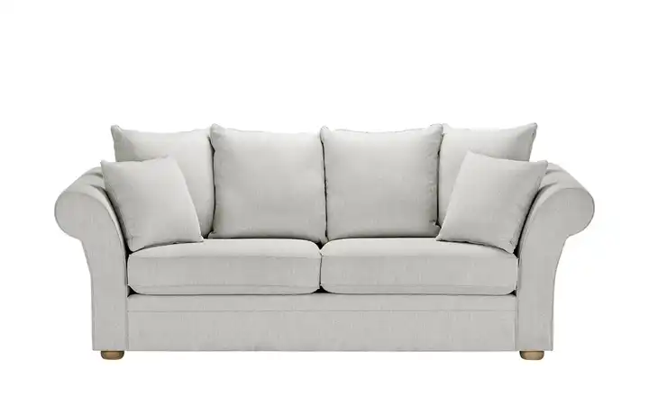 Sofa Olivia 3 Webstoff Steingrau