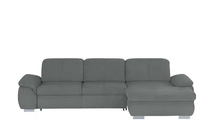 Ecksofa Grau rechts Erweiterte Funktion