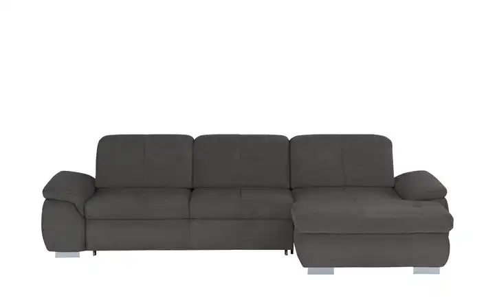 Ecksofa Anthrazit rechts Erweiterte Funktion