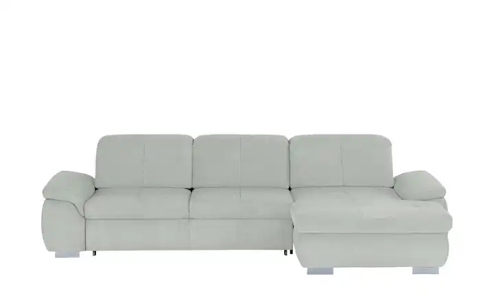 Ecksofa Hellgrau rechts Erweiterte Funktion