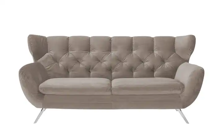 Jette Home Sofa Caldara 2,5 verchromt Sand