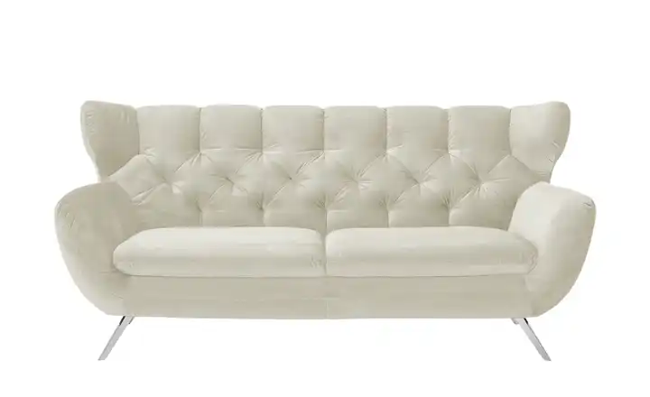 Jette Home Sofa Caldara 2,5 verchromt Creme