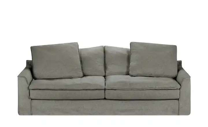 SOHO Sofa 3-sitzig Dunkelgrau Webstoff