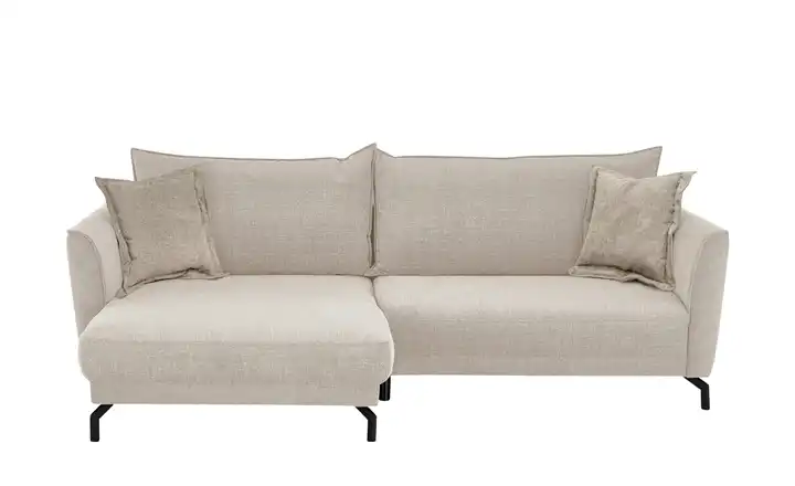 bobb Ecksofa Yolanda links Webstoff Natur