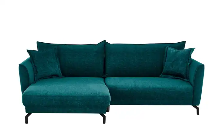 bobb Ecksofa Yolanda links Webstoff Petrol