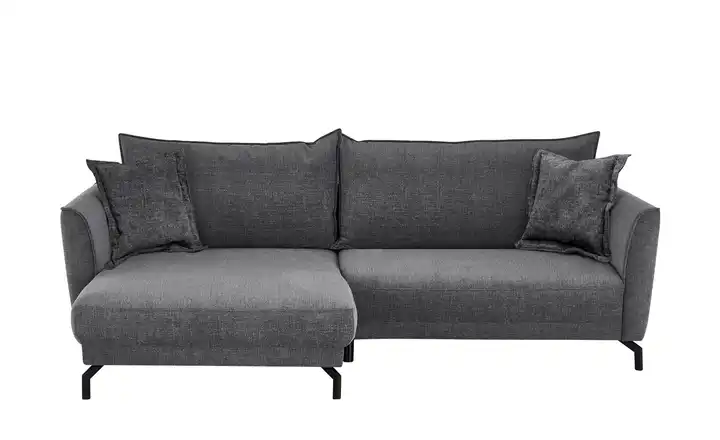 bobb Ecksofa Yolanda links Webstoff Grau
