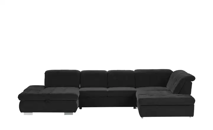 Kollektion Kraft Wohnlandschaft mit verschiedenen Funktionen Spencer Schwarz rechts Erweiterte Funktion