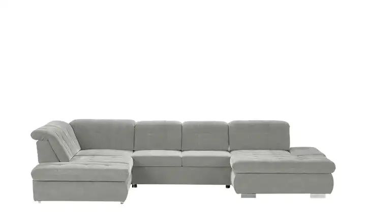 Kollektion Kraft Wohnlandschaft mit verschiedenen Funktionen Spencer Silbergrau links Grundfunktion