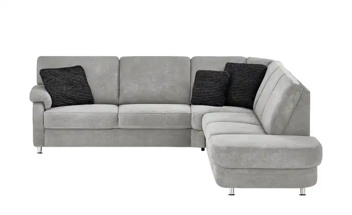 Kollektion Kraft Ecksofa Ole-S Aluminiumgrau rechts ohne