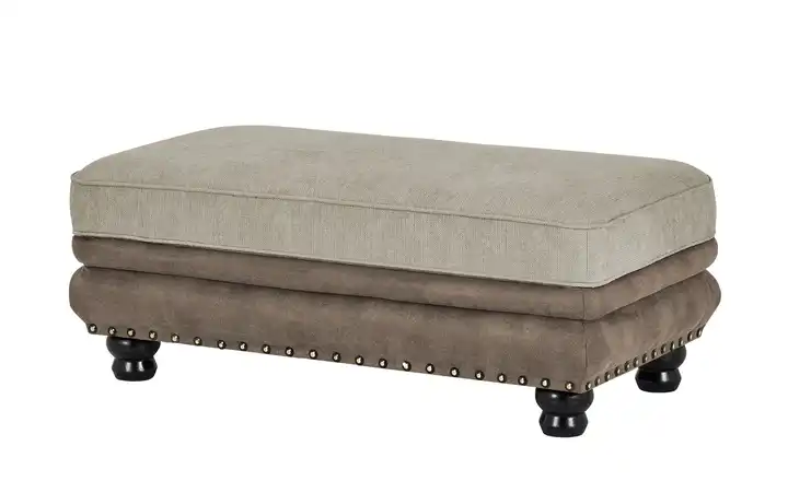 Polsterhocker Taupe, Braun