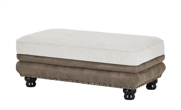 Polsterhocker Natur, Braun