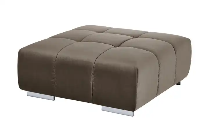 Primo Hocker aus Samt Origo Braun
