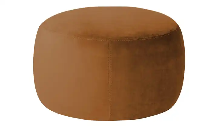 Samt Hocker Amadi Kupferfarben