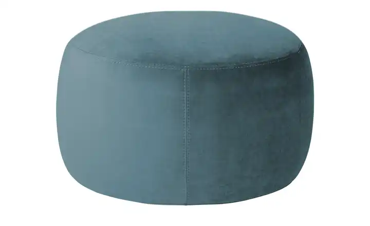 Samt Hocker Amadi 60 cm Petrol