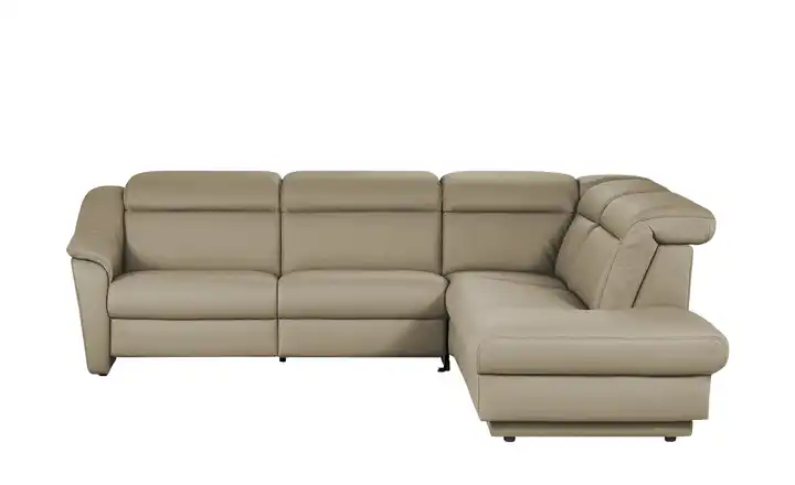 himolla Ecksofa Leder 9707 Hellbraun rechts Grundfunktion