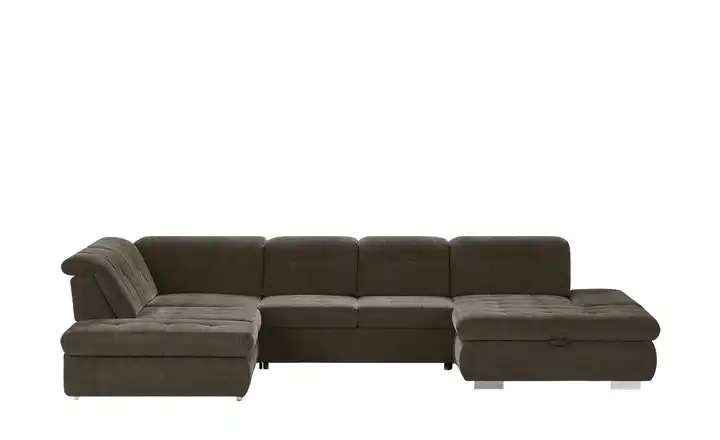 Kollektion Kraft Wohnlandschaft mit verschiedenen Funktionen Spencer Dunkelbraun links Erweiterte Funktion