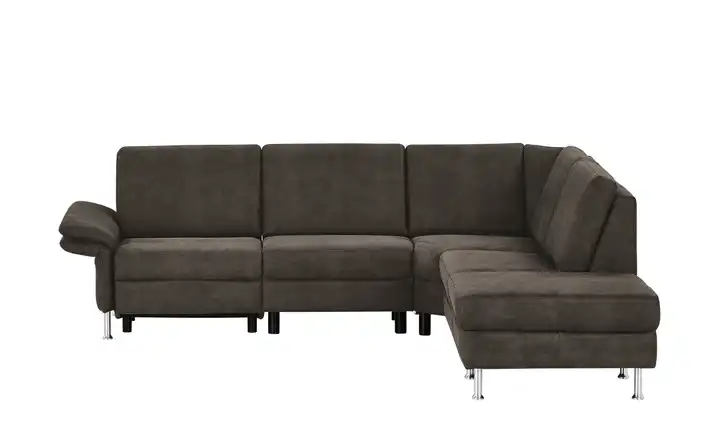 Diva Ecksofa Moccabraun rechts Erweiterte Funktion