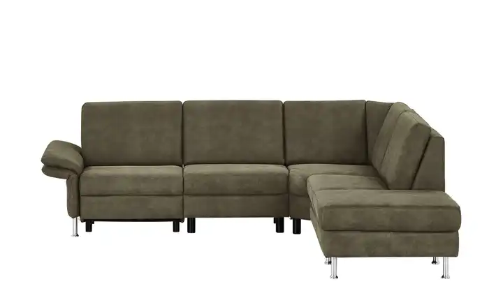 Diva Ecksofa Olivgrün rechts Erweiterte Funktion