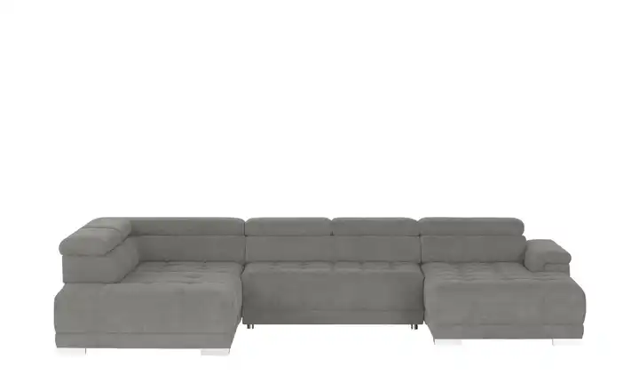 Twist Wohnlandschaft aus Mikrofaser Campo Grau links Erweiterte Funktion