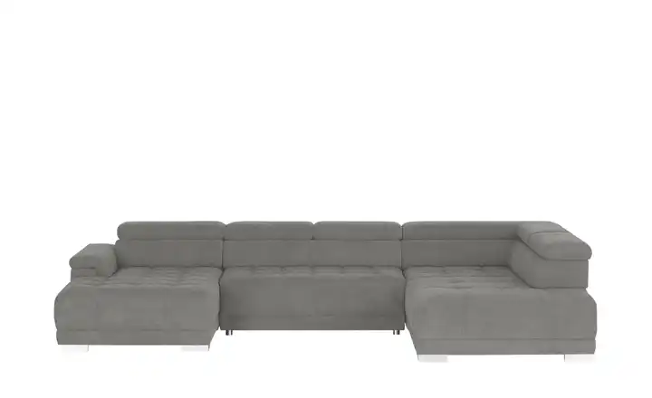 Twist Wohnlandschaft aus Mikrofaser Campo Grau rechts Erweiterte Funktion