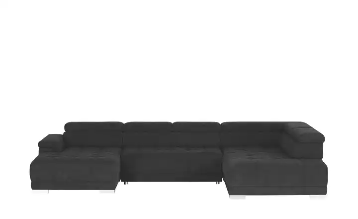 Twist Wohnlandschaft aus Mikrofaser Campo Anthrazit rechts Erweiterte Funktion