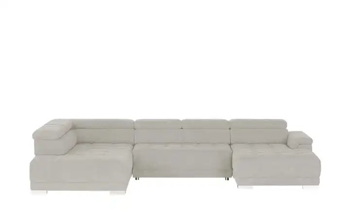Twist Wohnlandschaft aus Mikrofaser Campo Silbergrau links Grundfunktion