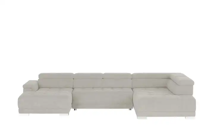 Twist Wohnlandschaft aus Mikrofaser Campo Silbergrau rechts Grundfunktion