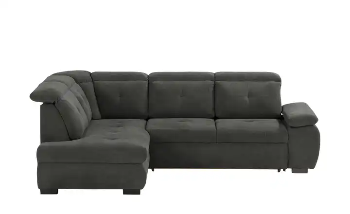 smart Ecksofa Dunkelgrau links