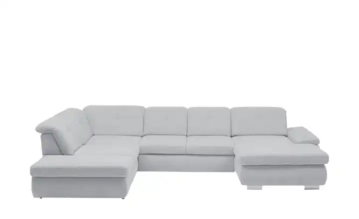 Kollektion Kraft Wohnlandschaft Flachgewebe Affair links Erweiterte Funktion Silbergrau