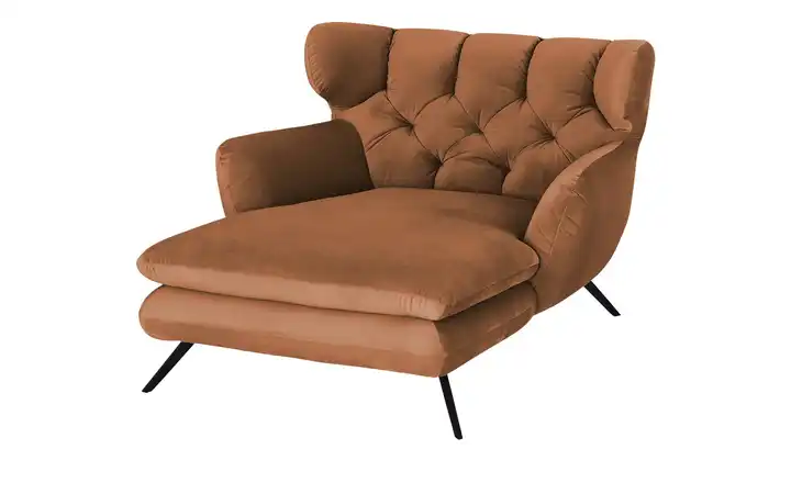 Jette Home Longseat-Sessel Samt Caldara Kupferfarben