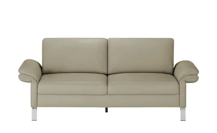 Max Schelling Einzelsofa aus Echtleder Maximum 2 Winkel Taupe verchromt, matt