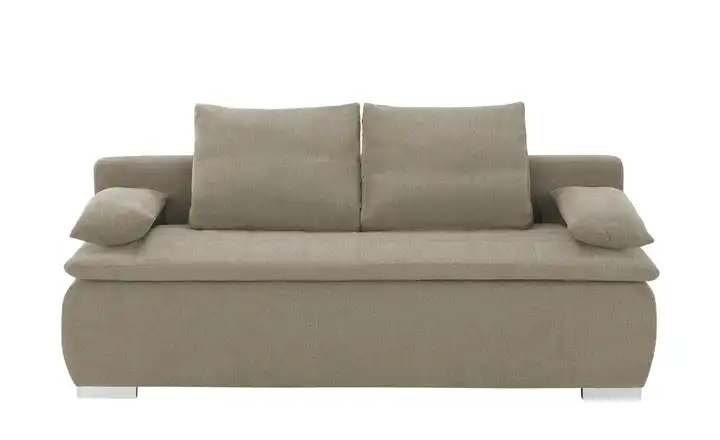 smart Schlafsofa Leonie Flachgewebe Schlamm