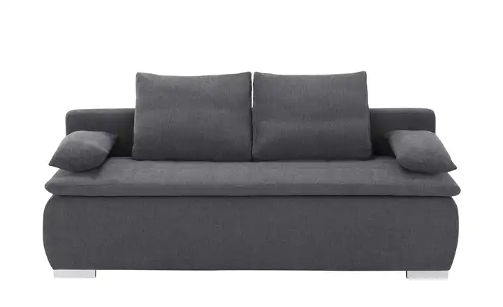 smart Schlafsofa Leonie Flachgewebe Grau