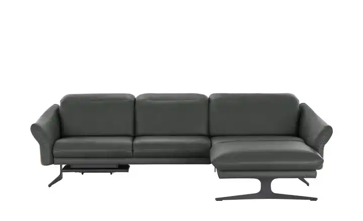 himolla Ecksofa Leder aus Echtleder 1059 Anthrazit rechts Erweiterte Funktion