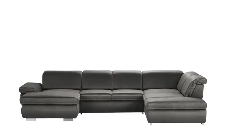 Kollektion Kraft Wohnlandschaft mit verschiedenen Funktionen Amanda Anthrazit rechts Grundfunktion