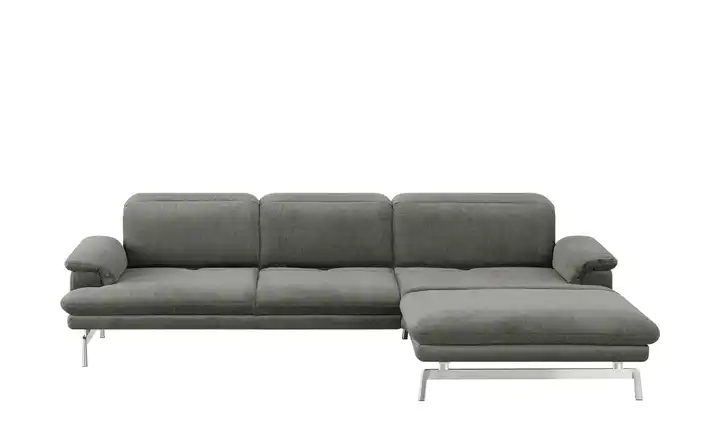 JOOP! Ecksofa Velours Studio 8153 Steingrau rechts
