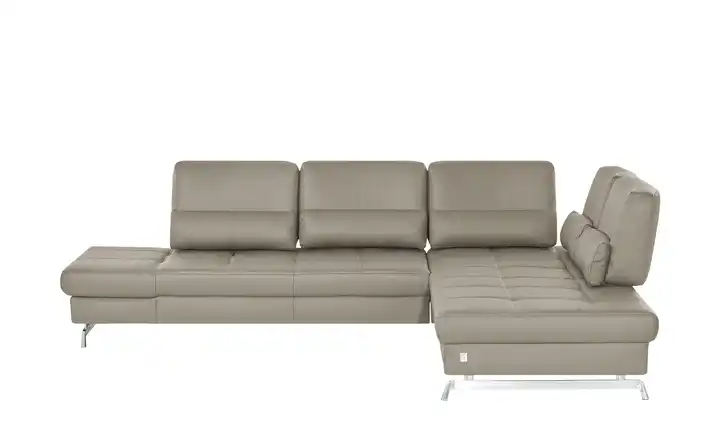 JOOP! Ecksofa aus Leder Loft 8108 Grau rechts