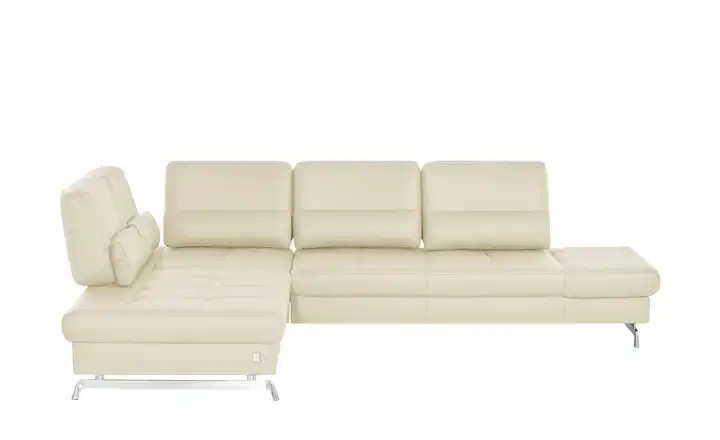 JOOP! Ecksofa aus Leder Loft 8108 Beige links