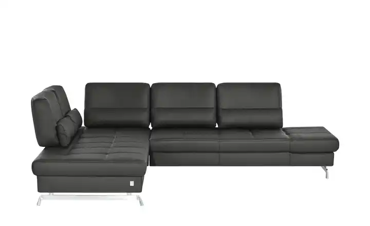 JOOP! Ecksofa aus Leder Loft 8108 Schwarz links