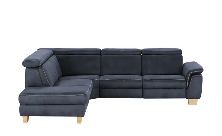 Kollektion Kraft Ecksofa Beata Dunkelblau links ohne