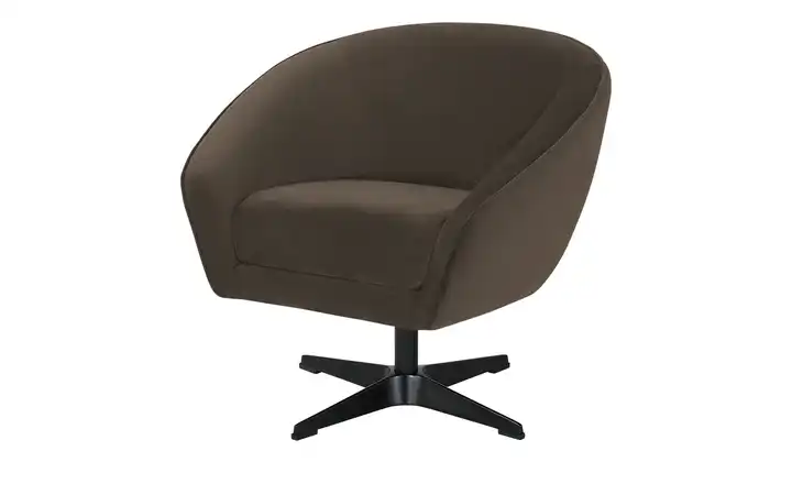 Twist Drehsessel Roma Mikrofaser Braun